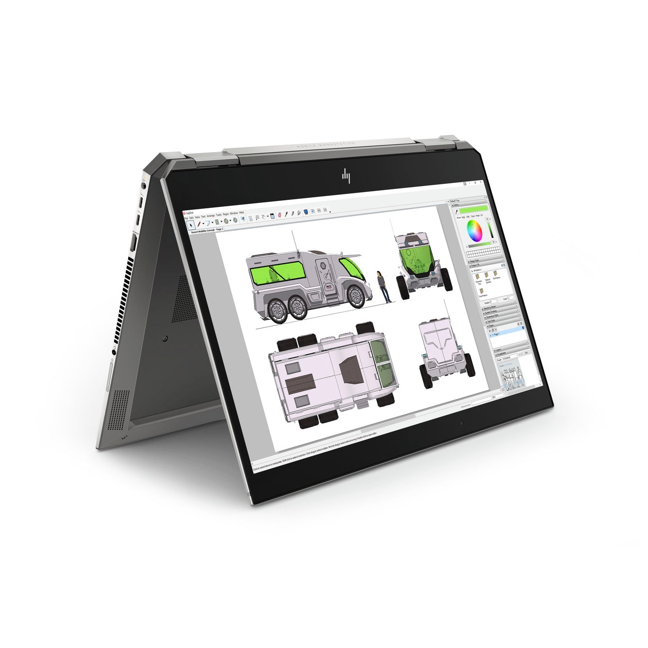HP ZBook Studio x360 G5 Intel Core i9 8950HK 2,9 GHz (32 GB RAM / 1 TB SSD / 4K / P1000 M) 2. Wahl
