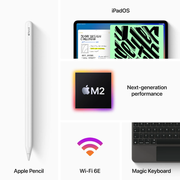 Apple iPad Pro 11" M2 3,49GHz (4. Generation) SpaceGray (2022) 2. Wahl
