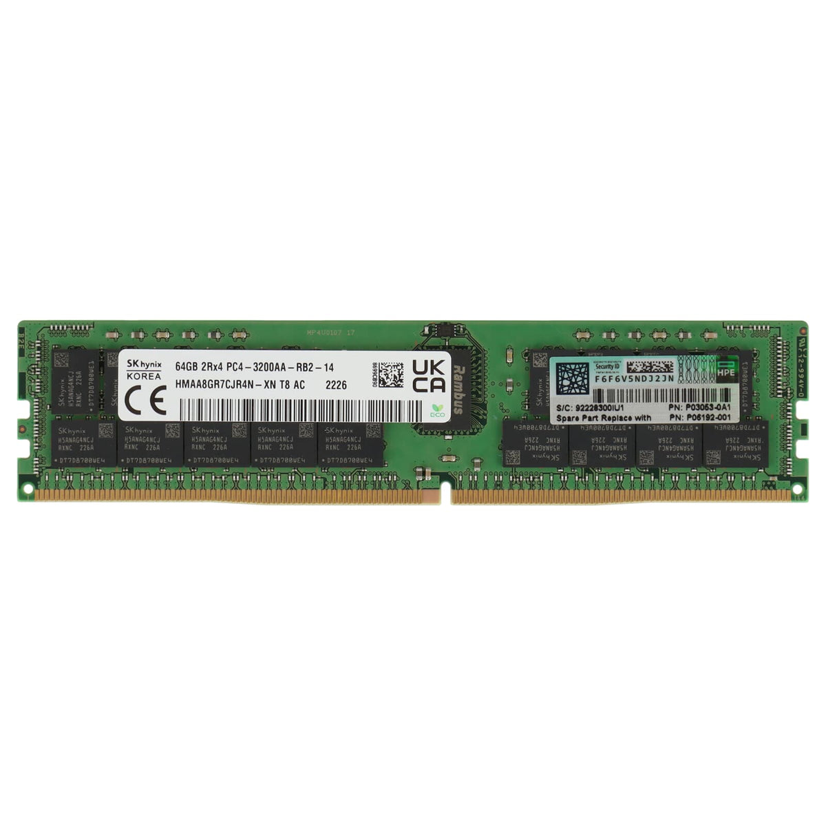 SK Hynix DDR4-RAM 64GB PC4-3200AA HMAA8GR7CJR4N-XN RDIMM ECC